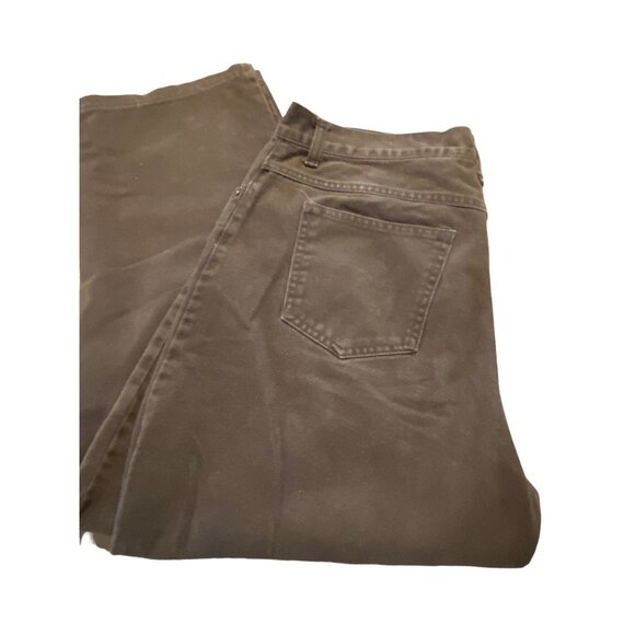 Bill Blass Brown Cotton Women's Easy Fit Pants Size 12 - Picture 2 of 13